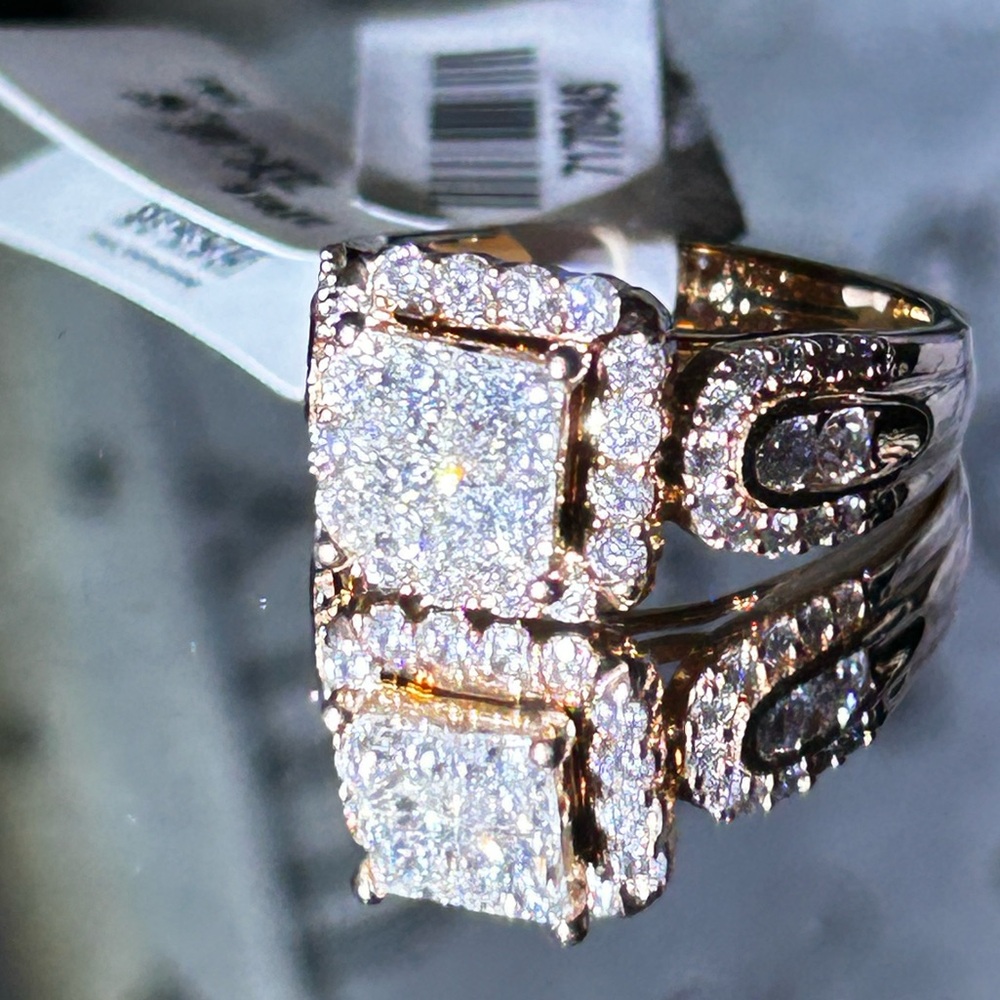 2 GIA Appraisals NWT 2 Ct Rose Gold Ring